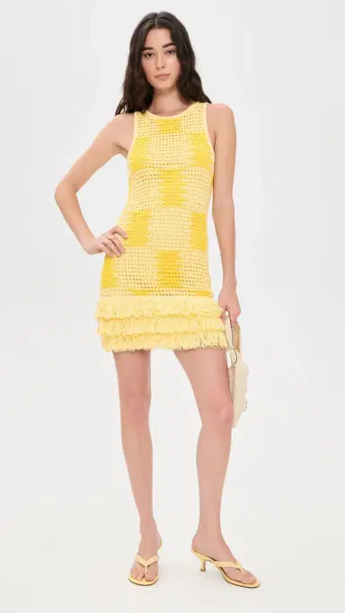 The Wolf Gang Thera Mini Dress Butter | Thumbnail 5 The Wolf Gang Thera Mini Dress Butter | Thumbnail 5