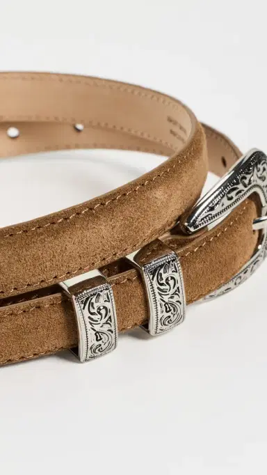 B-Low The Belt Gunnar uede Belt Bronze ilver | Thumbnail 5