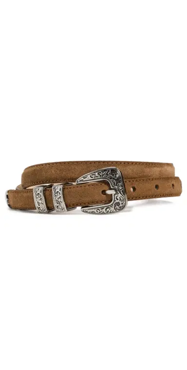 B-Low The Belt Gunnar uede Belt Bronze ilver | Thumbnail 1