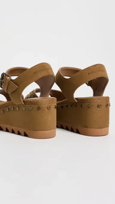 Stella McCartney Elyse Studded Faux Suede Platform Sandals | Thumbnail 4 Stella McCartney Elyse Studded Faux Suede Platform Sandals | Thumbnail 4
