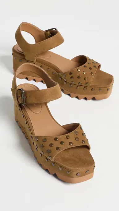Stella McCartney Elyse Studded Faux Suede Platform Sandals | Thumbnail 5 Stella McCartney Elyse Studded Faux Suede Platform Sandals | Thumbnail 5
