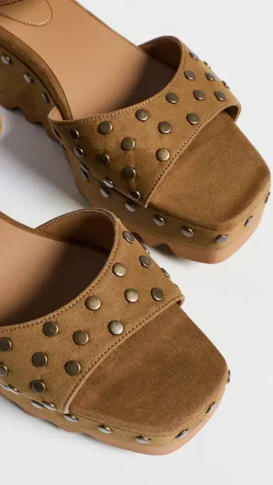 Stella McCartney Elyse Studded Faux Suede Platform Sandals | Thumbnail 6 Stella McCartney Elyse Studded Faux Suede Platform Sandals | Thumbnail 6