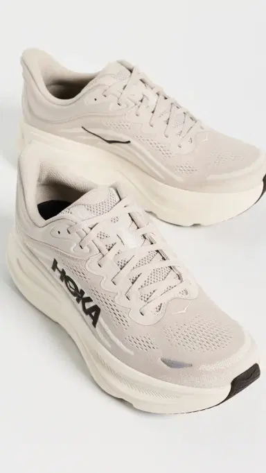 Hoka Bondi 9 Sneakers River Rock Grey/Alabaster 9 | Thumbnail 4