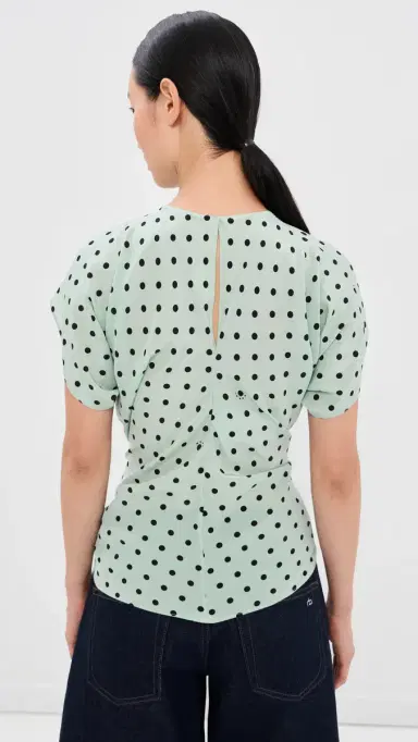 Marni Polka Dot Blouse Mint | Thumbnail 3 Marni Polka Dot Blouse Mint | Thumbnail 3