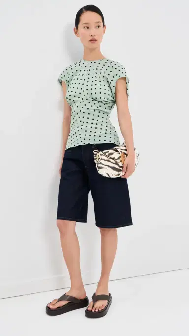Marni Polka Dot Blouse Mint | Thumbnail 5 Marni Polka Dot Blouse Mint | Thumbnail 5