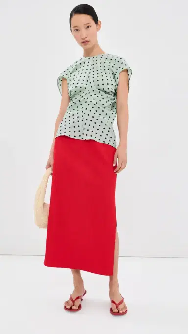 Marni Polka Dot Blouse Mint | Thumbnail 6 Marni Polka Dot Blouse Mint | Thumbnail 6