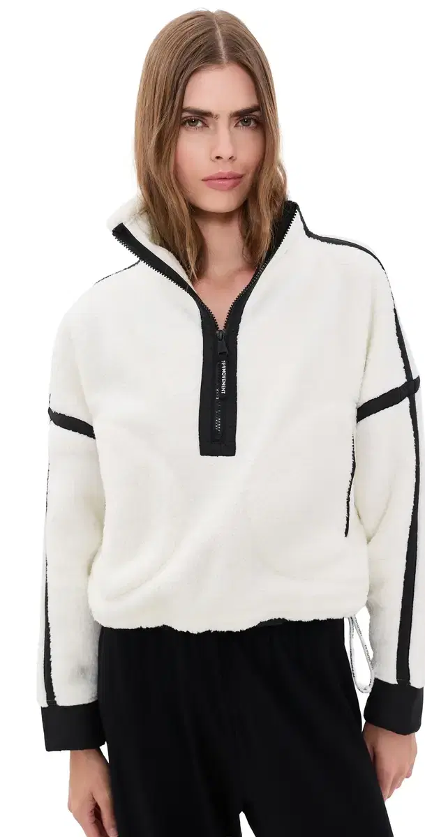ountain High Half-Zip Fleece White Combo