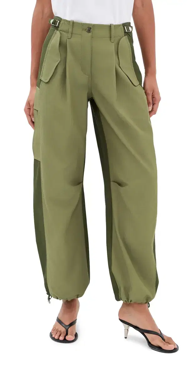 3.1 Phillip Lim Curved Cargo Utility Pants Olive/Pine