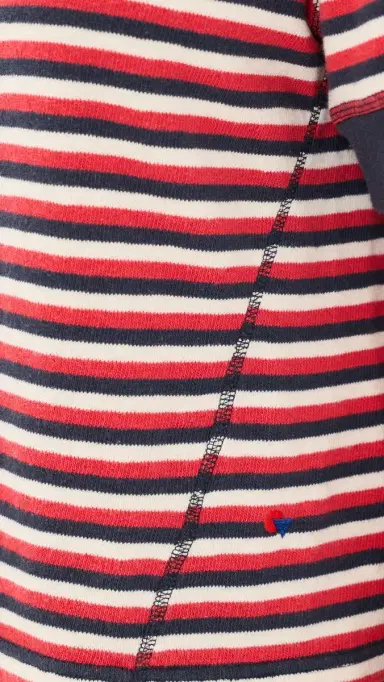 Clare V. e Bateau Tee Navy/Cherry Red/Cream | Thumbnail 6