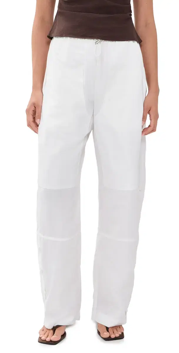Paris Georgia Elemental Parachute Pants White