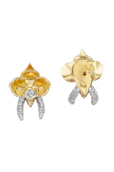 Uniform Object Diamond Orchid Earrings | Thumbnail 2