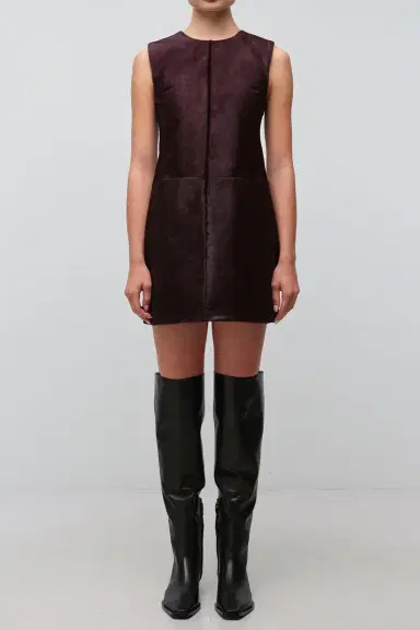 Simkhai Sonoma Sleeveless Mini Dress - Fig | Thumbnail 3 Simkhai Sonoma Sleeveless Mini Dress - Fig | Thumbnail 3