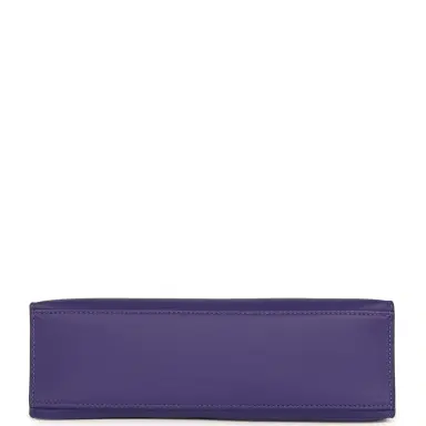 HERMÈS Hermes Kelly Pochette Purple Swift Palladium Hardware | Thumbnail 6