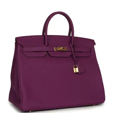 HERMÈS Pre-owned Hermes Birkin 40 Anemone Togo Gold Hardware | Thumbnail 2 HERMÈS Pre-owned Hermes Birkin 40 Anemone Togo Gold Hardware | Thumbnail 2