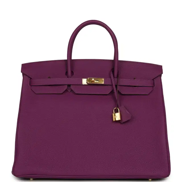 HERMÈS Pre-owned Hermes Birkin 40 Anemone Togo Gold Hardware