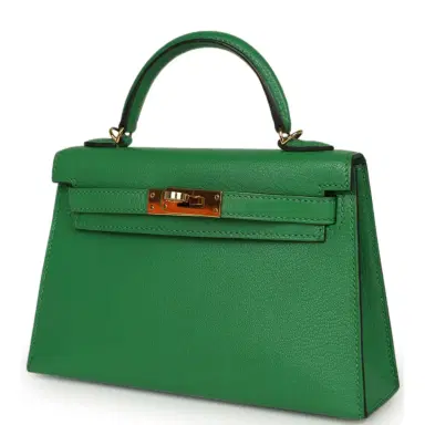 HERMÈS Pre-owned Hermes Kelly Sellier 20 Bambou Chevre Mysore Gold Hardware | Thumbnail 5 HERMÈS Pre-owned Hermes Kelly Sellier 20 Bambou Chevre Mysore Gold Hardware | Thumbnail 5