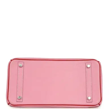 HERMÈS Pre-owned Hermes Special Order (HSS) Birkin 30 Bubblegum Pink, Rouge Casaque Chevre Mysore Palladium Hardware | Thumbnail 6 HERMÈS Pre-owned Hermes Special Order (HSS) Birkin 30 Bubblegum Pink, Rouge Casaque Chevre Mysore Palladium Hardware | Thumbnail 6