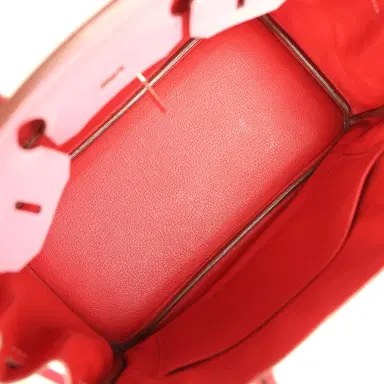 HERMÈS Pre-owned Hermes Special Order (HSS) Birkin 30 Bubblegum Pink, Rouge Casaque Chevre Mysore Palladium Hardware | Thumbnail 8 HERMÈS Pre-owned Hermes Special Order (HSS) Birkin 30 Bubblegum Pink, Rouge Casaque Chevre Mysore Palladium Hardware | Thumbnail 8