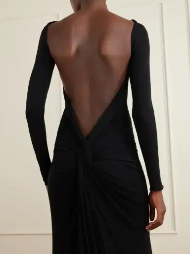 Alex Perry Open-back Jersey Gown | Thumbnail 4 Alex Perry Open-back Jersey Gown | Thumbnail 4