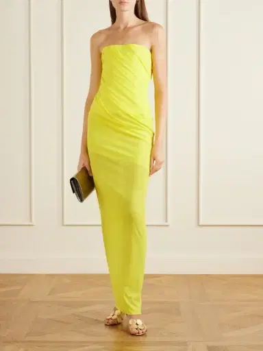 Alex Perry Draped Mesh Midi Dress | Thumbnail 2 Alex Perry Draped Mesh Midi Dress | Thumbnail 2
