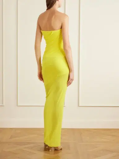 Alex Perry Draped Mesh Midi Dress | Thumbnail 3 Alex Perry Draped Mesh Midi Dress | Thumbnail 3