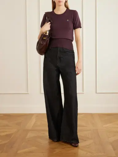 Vivienne Westwood Bea Logo-embroidered Wool T-shirt | Thumbnail 2 Vivienne Westwood Bea Logo-embroidered Wool T-shirt | Thumbnail 2