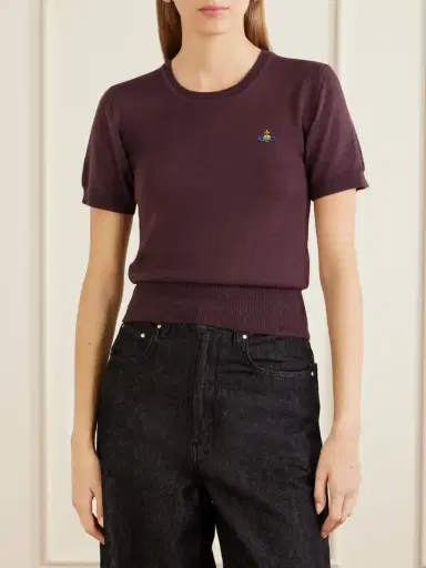 Vivienne Westwood Bea Logo-embroidered Wool T-shirt | Thumbnail 3 Vivienne Westwood Bea Logo-embroidered Wool T-shirt | Thumbnail 3