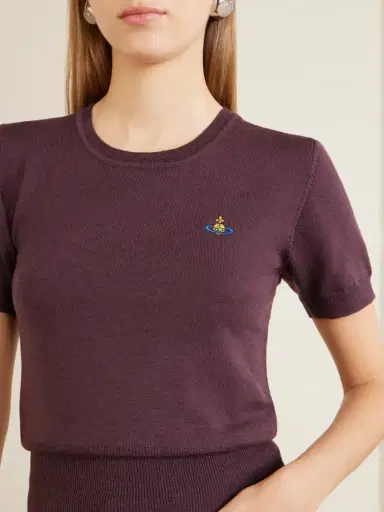 Vivienne Westwood Bea Logo-embroidered Wool T-shirt | Thumbnail 5 Vivienne Westwood Bea Logo-embroidered Wool T-shirt | Thumbnail 5