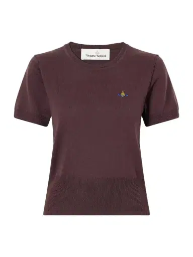 Vivienne Westwood Bea Logo-embroidered Wool T-shirt | Thumbnail 1 Vivienne Westwood Bea Logo-embroidered Wool T-shirt | Thumbnail 1