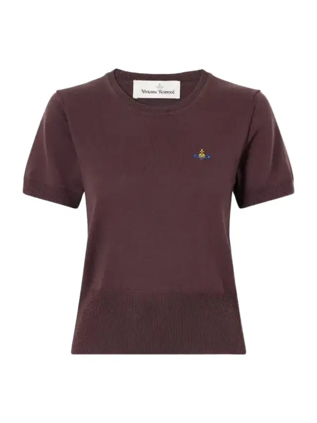 Vivienne Westwood Bea Logo-embroidered Wool T-shirt