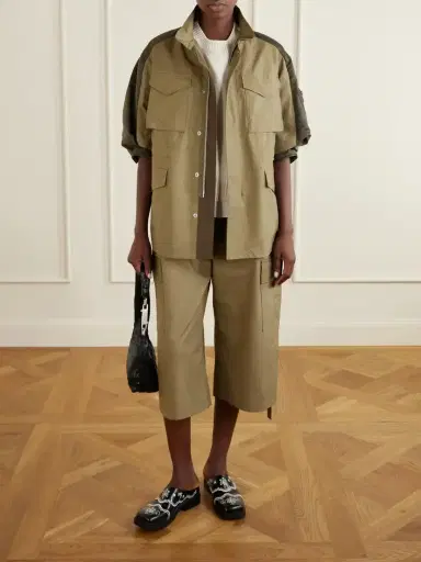 Sacai Cotton Wide-leg Cargo Pants | Thumbnail 2