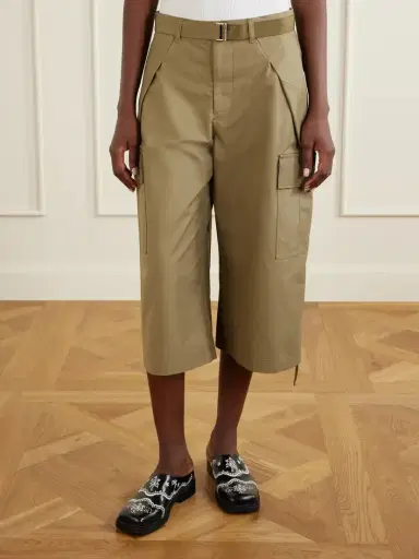 Sacai Cotton Wide-leg Cargo Pants | Thumbnail 3