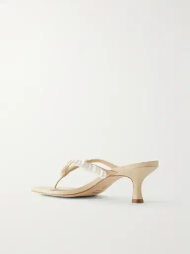 Staud Freja 60 Paillette-embellished Leather Thong Sandals | Thumbnail 3