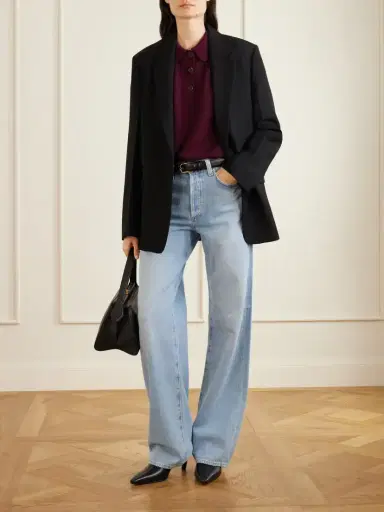 Anine Bing Cashmere Polo Sweater | Thumbnail 2 Anine Bing Cashmere Polo Sweater | Thumbnail 2