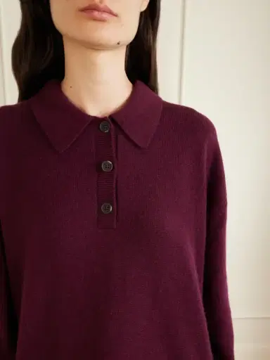 Anine Bing Cashmere Polo Sweater | Thumbnail 5 Anine Bing Cashmere Polo Sweater | Thumbnail 5