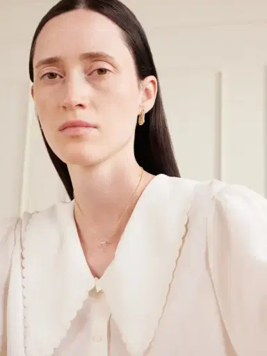 L’Atelier Nawbar Boeuy Lock 18-karat Gold Diamond Hoop Earrings | Thumbnail 4 L’Atelier Nawbar Boeuy Lock 18-karat Gold Diamond Hoop Earrings | Thumbnail 4