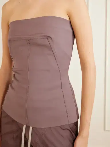Rick Owens Strapless Wool-blend Bustier Top | Thumbnail 4