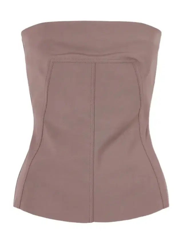 Rick Owens Strapless Wool-blend Bustier Top