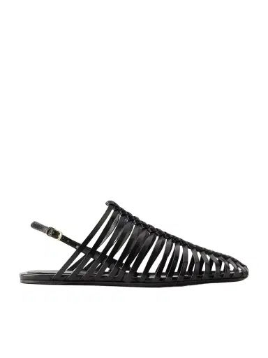 Dries Van Noten Leather Braided Ballet Flats | Thumbnail 1 Dries Van Noten Leather Braided Ballet Flats | Thumbnail 1