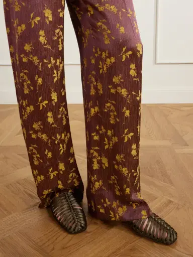 Dries Van Noten Braided Satin Ballet Flats | Thumbnail 2 Dries Van Noten Braided Satin Ballet Flats | Thumbnail 2