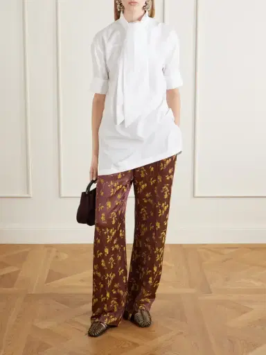 Dries Van Noten Braided Satin Ballet Flats | Thumbnail 4 Dries Van Noten Braided Satin Ballet Flats | Thumbnail 4