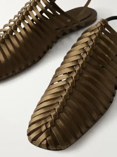 Dries Van Noten Braided Satin Ballet Flats | Thumbnail 5 Dries Van Noten Braided Satin Ballet Flats | Thumbnail 5
