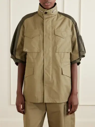 Sacai Shell-trimmed Cotton Jacket | Thumbnail 3 Sacai Shell-trimmed Cotton Jacket | Thumbnail 3
