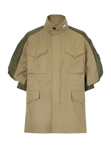 Sacai Shell-trimmed Cotton Jacket | Thumbnail 1 Sacai Shell-trimmed Cotton Jacket | Thumbnail 1