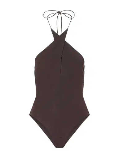 Alex Perry Halterneck Backless Stretch-mesh Bodysuit | Thumbnail 1 Alex Perry Halterneck Backless Stretch-mesh Bodysuit | Thumbnail 1