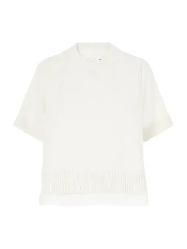 Sacai Layered Shell-trimmed Cotton And Cashmere-blend T-shirt