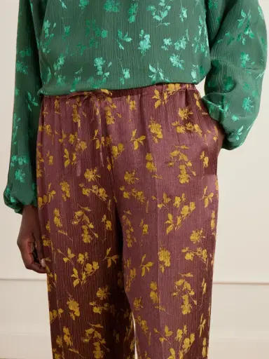 Dries Van Noten Floral-jacquard Satin Wide-leg Pants | Thumbnail 5 Dries Van Noten Floral-jacquard Satin Wide-leg Pants | Thumbnail 5