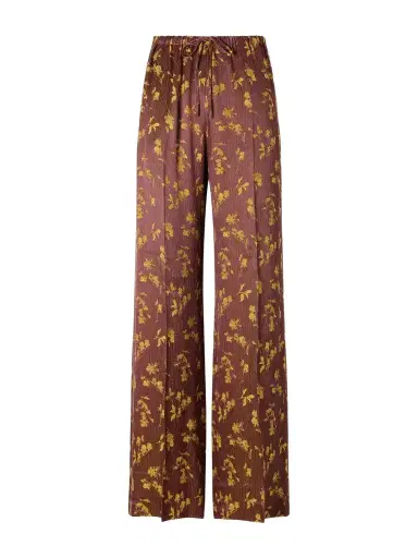 Dries Van Noten Floral-jacquard Satin Wide-leg Pants | Thumbnail 1 Dries Van Noten Floral-jacquard Satin Wide-leg Pants | Thumbnail 1