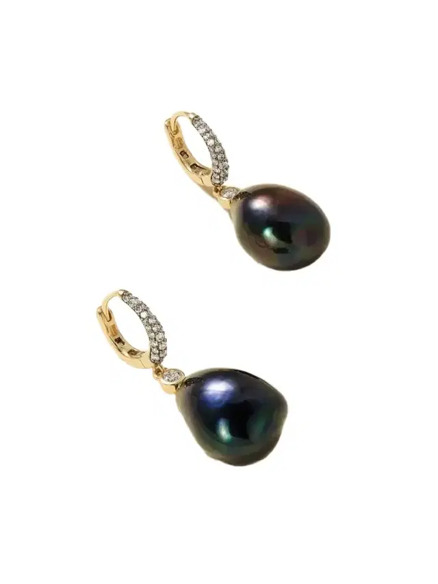 Lucy Delius Nyx 14-karat Gold, Diamond And Pearl Earrings