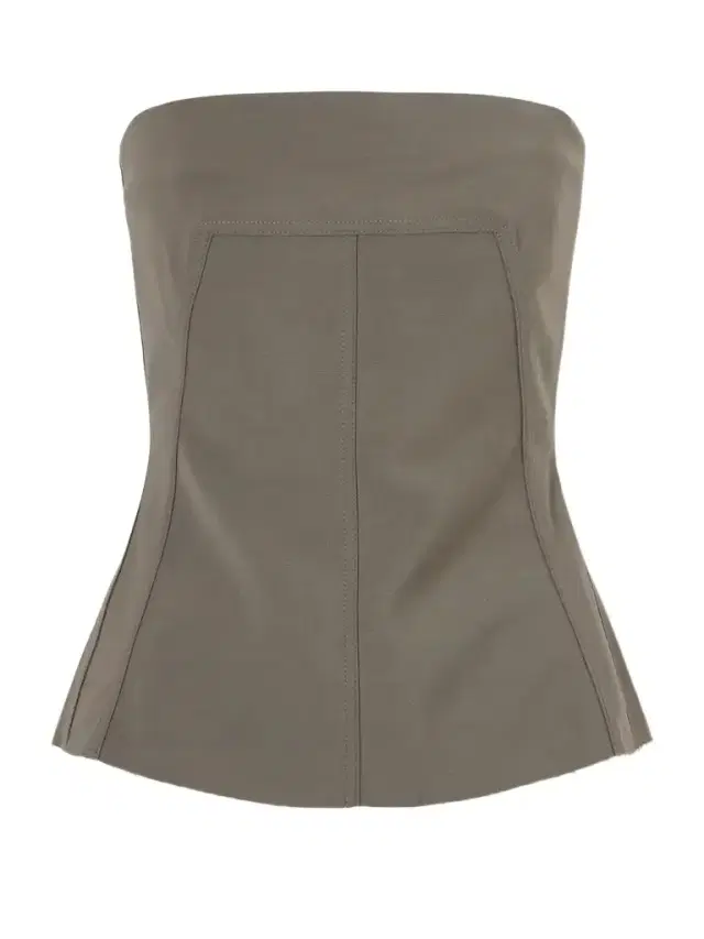 Rick Owens Strapless Wool-blend Bustier Top